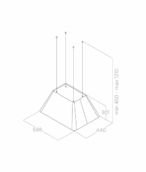 Elica IKONA LIGHT BL/F/60 PRF0165082 cappa