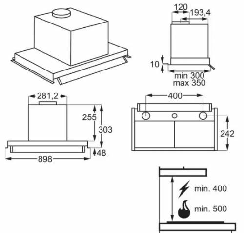 Electrolux EFP129X cappa