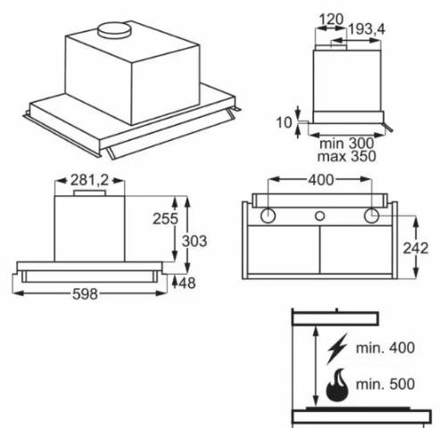 Electrolux EFP126X cappa