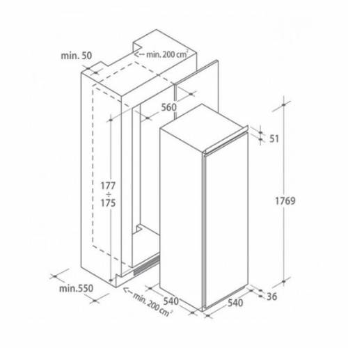 Candy Candy CUS518EW congelatore