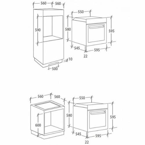 Candy FCC604GH/E forno