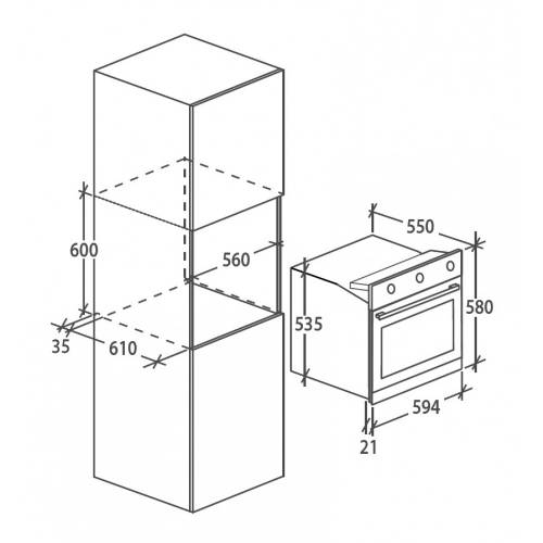 Candy OCGE02TX forno