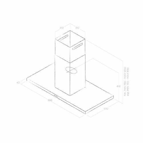 Elica THIN ISLAND IX/A/120 PRF0144973 cappa