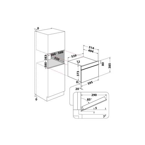 Whirlpool W9 MD260 IXL microonde