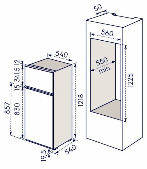 Electrolux KTS5LE12S frigorifero