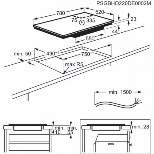 Electrolux EIS82453 piano cottura