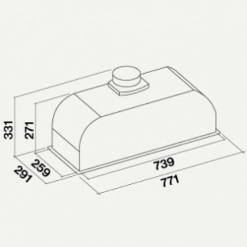 Falmec GRUPPO INCASSO EVO 70 cappa