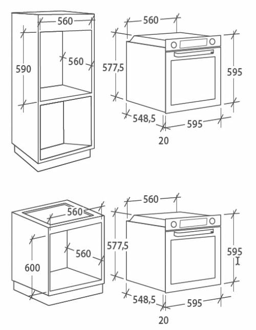 Candy FIDC X605IT forno