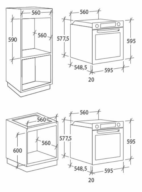 Candy CA6 N1B1HTB forno