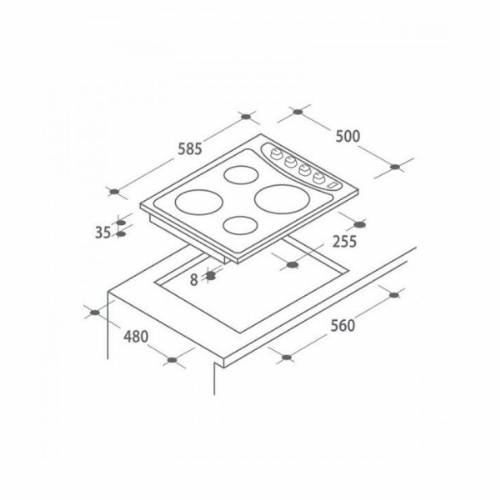 Candy CLE64KX piano cottura