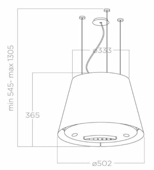 Elica EASY UX IX/F/50 PRF0120354A cappa