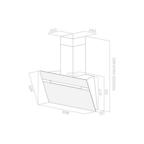 Elica STRIPE WH/A/90 - PRF0101145B cappa