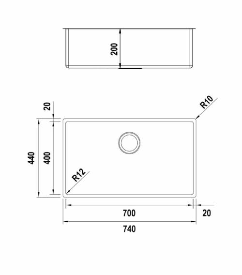 Schock TECN100XL NEW TECHNICK N100XL lavello
