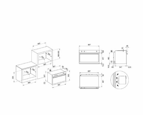 Schock SFP997BK PRIMUS NERO OPACO forno