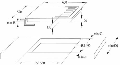 Gorenje GW641EX piano cottura