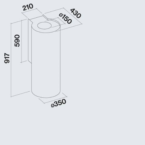 Falmec POLAR EVO cappa a parete nera
