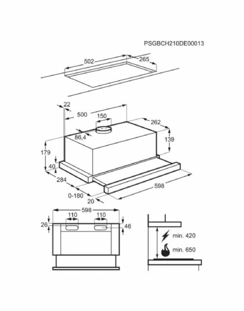 Electrolux LFP326S cappa