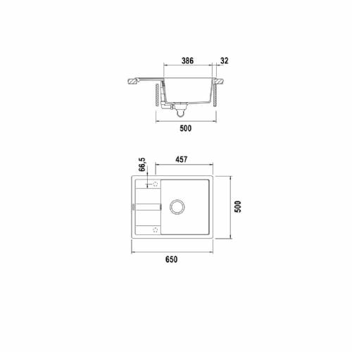 Schock ELED100XXSA13 ELEMENT D100XXS lavello