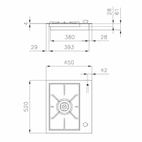 Foster 7278 032 piano cottura