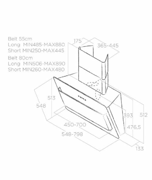 Elica BELT IX/F/80 PRF0033852C cappa