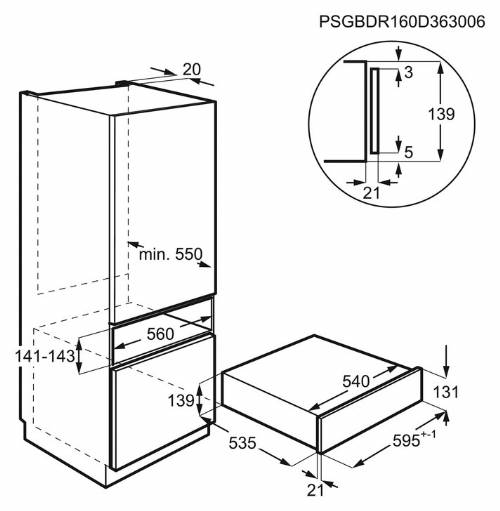 Aeg KDK911423M cassetto per il sottovuoto