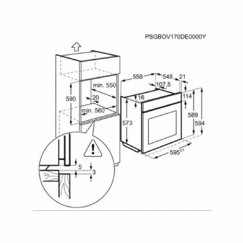 Aeg BSK578370M forno