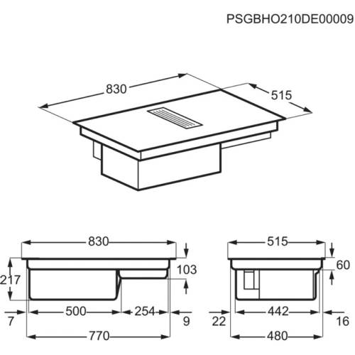 Aeg CDE84773CB piano ad induzione con cappa