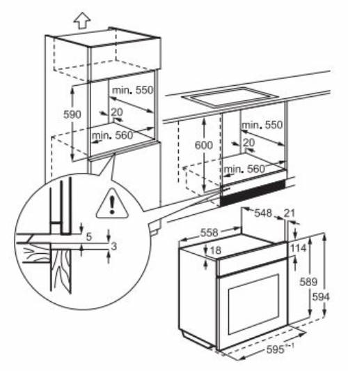 Aeg BPK531L61M forno