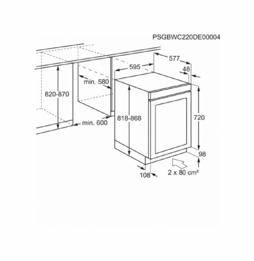 Aeg AWUS040B8B cantinetta