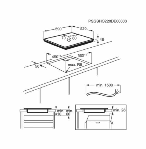 Aeg IBK64204CB piano cottura