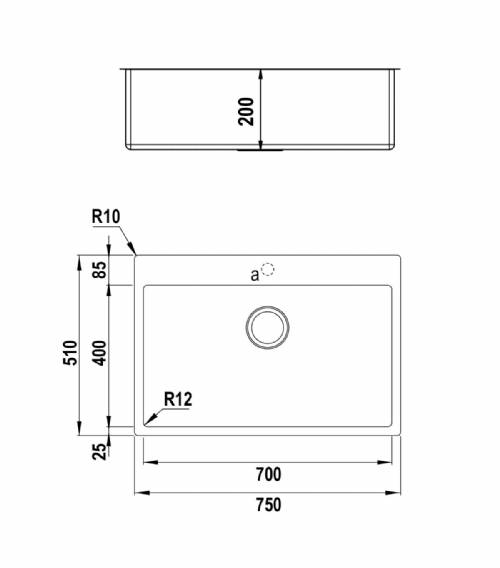 Schock TECPN100XL lavello