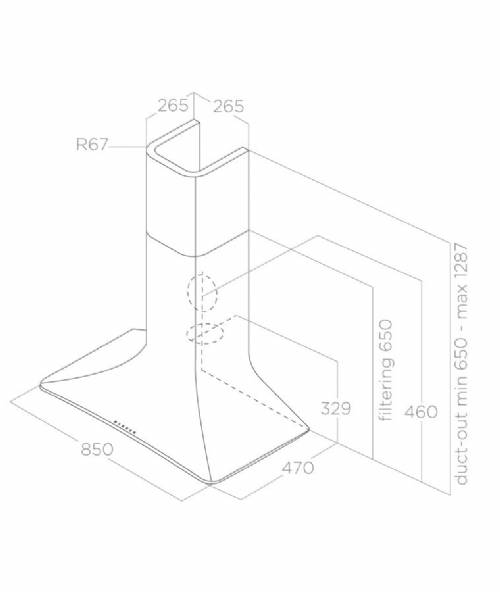 Elica SWEET PELTROX/F/85 - PRF0120689A cappa