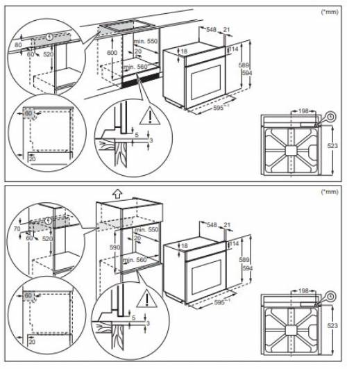 Aeg BPK335061M forno