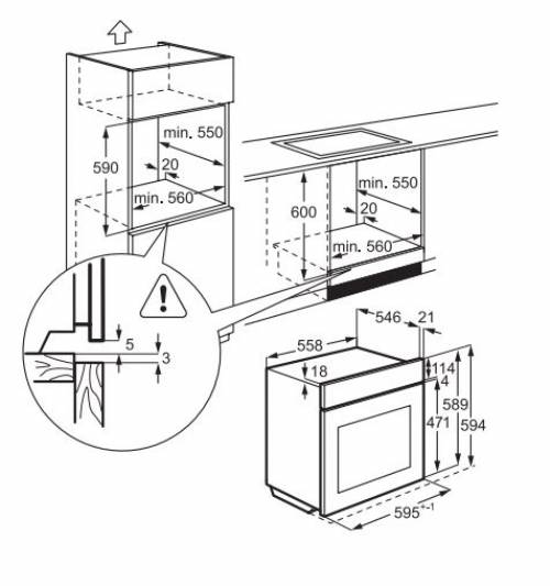 Aeg BEK435E2XM forno