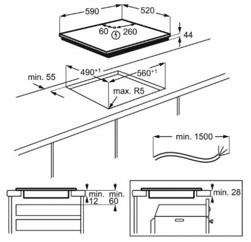 Aeg IKE63443FB piano cottura