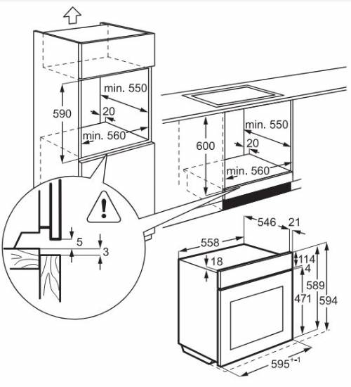 Aeg BSK798E80M forno