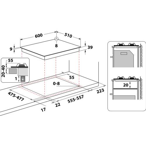 Hotpoint PCN 640 T (AN) R /HA piano cottura