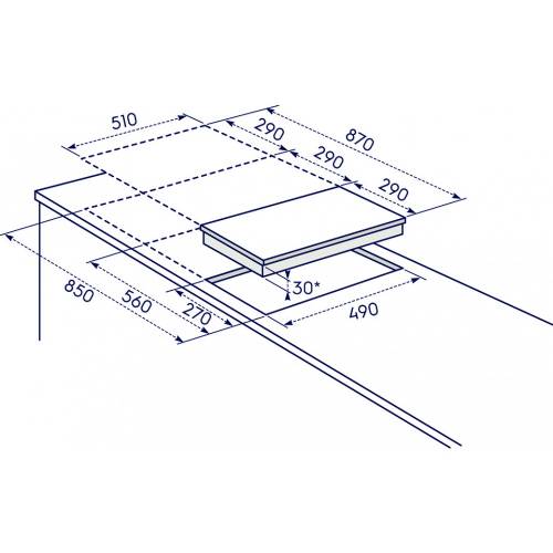 Electrolux EGC3322NVK piano cottura