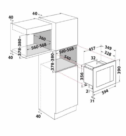 Whirlpool WMF200G NB microonde
