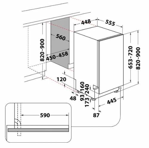 Hotpoint HA4ID11CS80 lavastoviglie