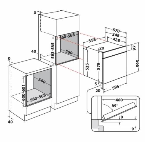 Hotpoint HAO 258HSU1F X forno