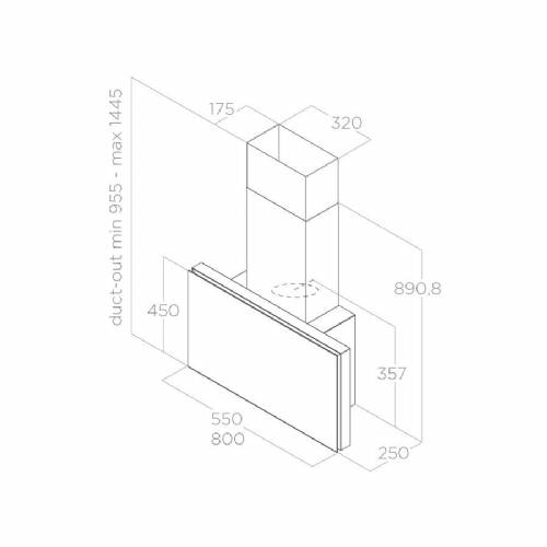 Elica PLAT BL/F/80 PRF0164874 cappa