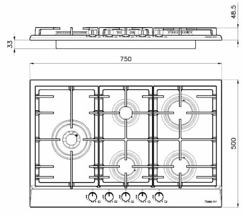 Foster 7018 032 piano cottura