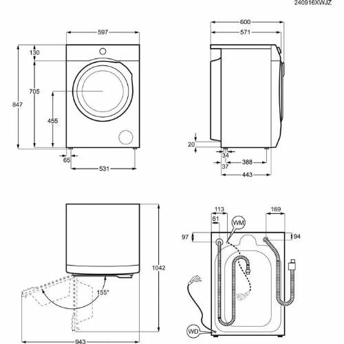 Electrolux EW7W285W lavasciuga