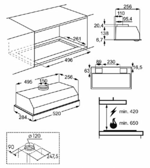 Electrolux LFG235S cappa