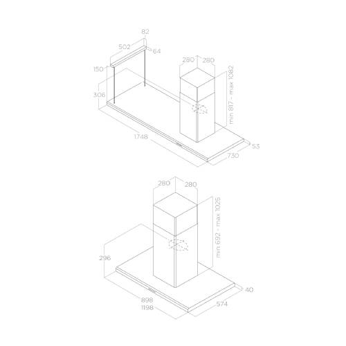 Elica MOON ISLAND IX/F/180 PRF0079552A cappa