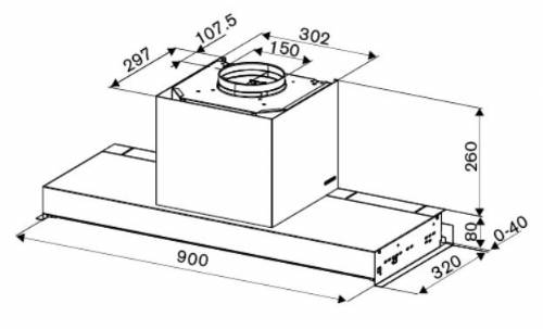 Bertazzoni KND90T1AXT cappa