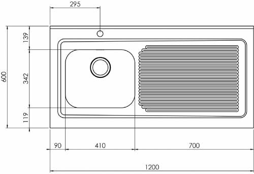 CM 031136D Lavello satinato F3