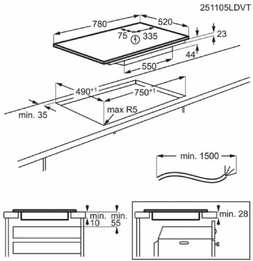 Electrolux KIV83443CT Piano cottura