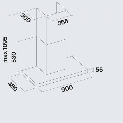 Falmec LUMINA NRS 90 cappa